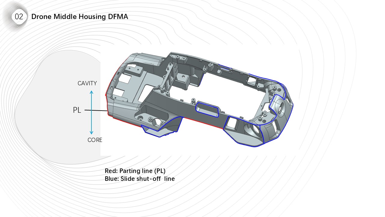 Drone Middle Housing DFMA